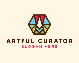 Colorful Hexagon Letter A  logo design