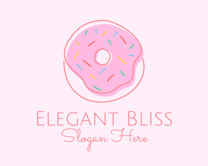 Sprinkled Donut Pastry  Logo