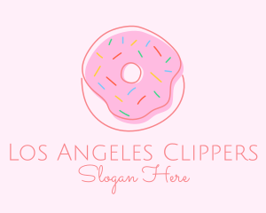 Sprinkled Donut Pastry  logo design