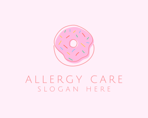 Sprinkled Donut Pastry  logo design