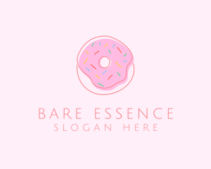 Sprinkled Donut Pastry  logo design