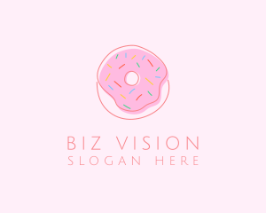 Sprinkled Donut Pastry  logo design