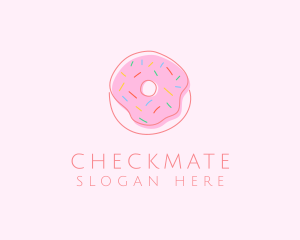 Sprinkled Donut Pastry  logo design