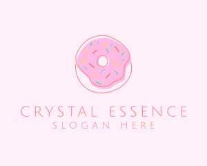 Sprinkled Donut Pastry  logo design