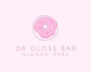 Sprinkled Donut Pastry  logo design