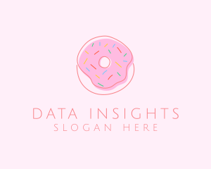 Sprinkled Donut Pastry  logo design