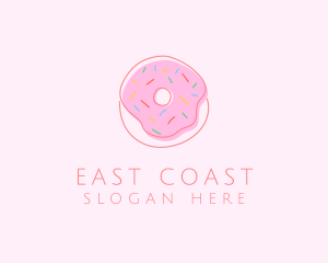 Sprinkled Donut Pastry  logo design