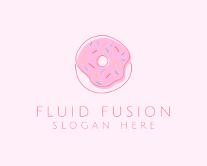 Sprinkled Donut Pastry  logo design