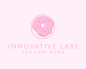 Sprinkled Donut Pastry  logo design