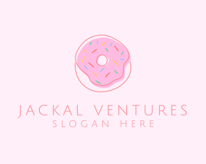 Sprinkled Donut Pastry  logo design