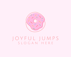 Sprinkled Donut Pastry  logo design