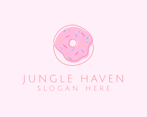 Sprinkled Donut Pastry  logo design