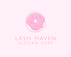 Sprinkled Donut Pastry  logo design