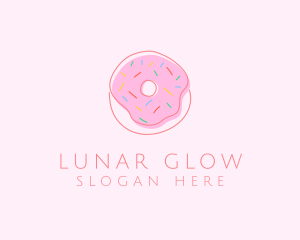 Sprinkled Donut Pastry  logo design