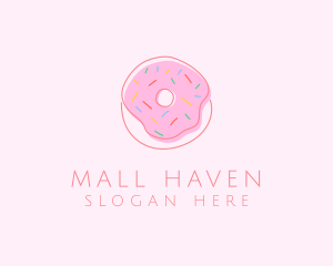 Sprinkled Donut Pastry  logo design