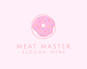 Sprinkled Donut Pastry  logo design