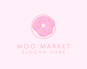 Sprinkled Donut Pastry  logo design