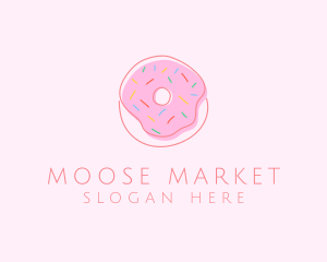 Sprinkled Donut Pastry  logo design