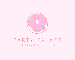 Sprinkled Donut Pastry  logo design