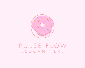 Sprinkled Donut Pastry  logo design