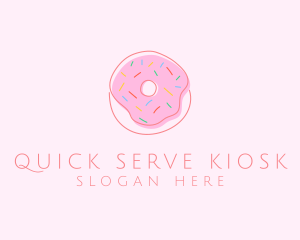 Sprinkled Donut Pastry  logo design