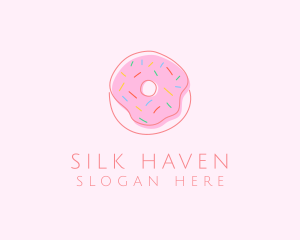 Sprinkled Donut Pastry  logo design