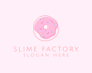 Sprinkled Donut Pastry  logo design