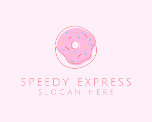 Sprinkled Donut Pastry  logo design