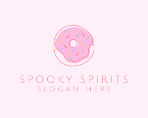 Sprinkled Donut Pastry  logo design