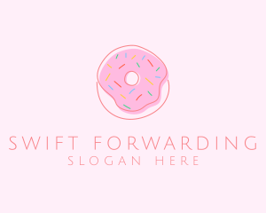 Sprinkled Donut Pastry  logo design