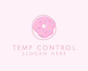 Sprinkled Donut Pastry  logo design