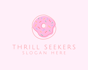 Sprinkled Donut Pastry  logo design