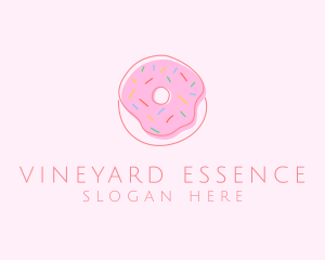 Sprinkled Donut Pastry  logo design