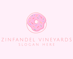 Sprinkled Donut Pastry  logo design