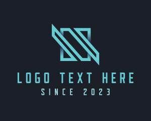 Letter N - Circuit Digital Tech logo design