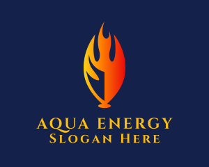 Flame Energy Fuel logo design