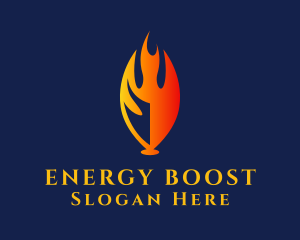 Fuel - Flame Energy Fuel logo design