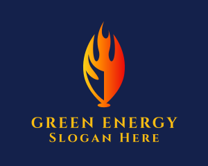 Flame Energy Fuel logo design