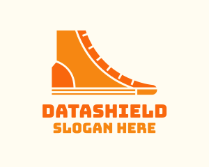 Shoemaker - Orange Sneaker Boots logo design