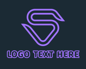 Clan - Violet Gaming Letter S logo design