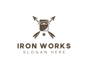 Foundry Industrial Welding Mask  logo design