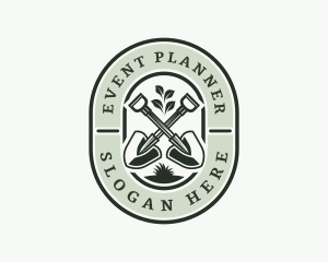 Gardening Shovel Landscaping Logo
