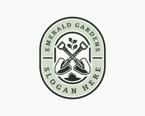 Gardening Shovel Landscaping logo design