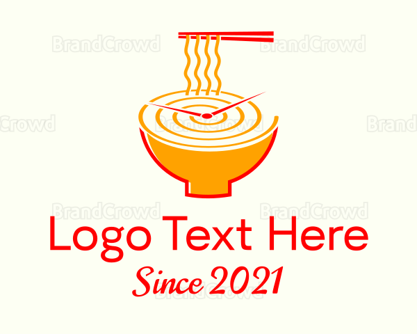 Noodle Soup Clock Logo