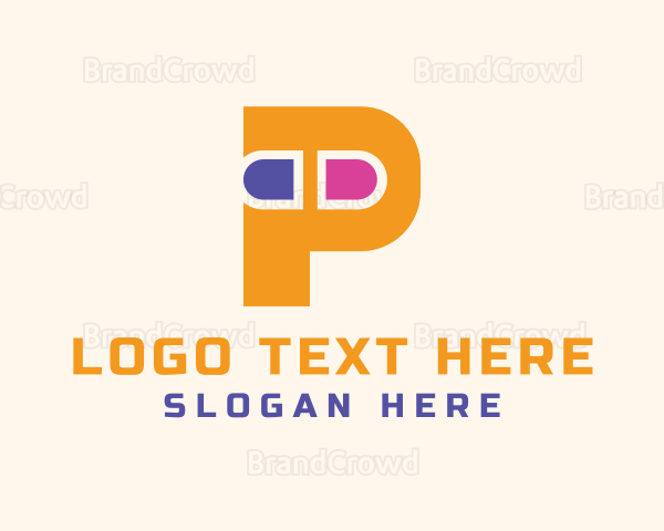 Pill Letter P Logo