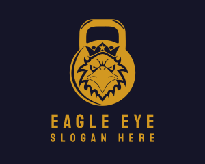 Gold Eagle Kettlebell Gym logo design