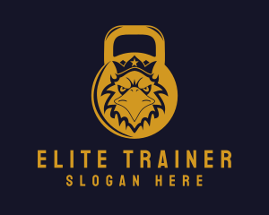 Gold Eagle Kettlebell Gym logo design