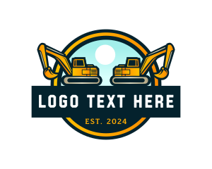 Digging - Excavator Demolition Machine logo design