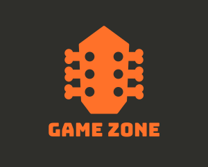 Player - Guitar Music Bones logo design
