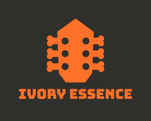Ivory - Guitar Music Bones logo design